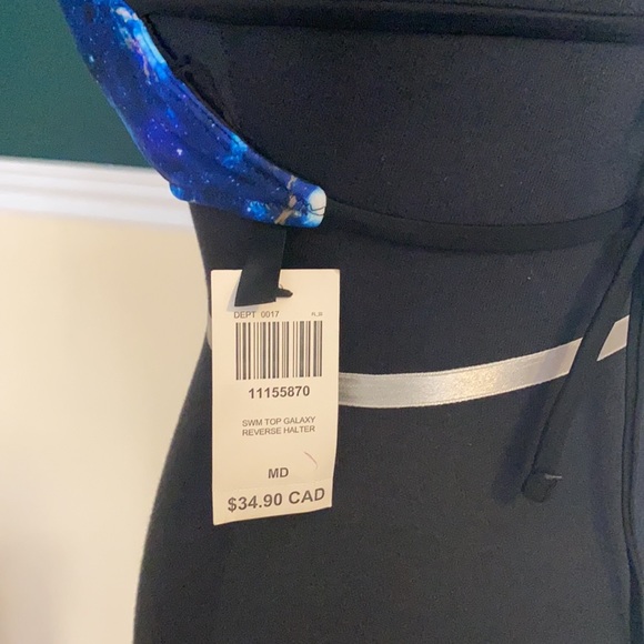 Galaxy halter swim top - Picture 4 of 5